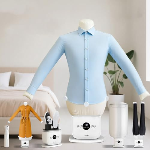 Máquina de planchado automática: tipo táctil mejorado, operación con un solo clic, planchado rápido en 8 minutos para camisas, pantalones, pantalones y camisetas