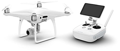 DJI Phantom 4 Pro + Set - Drohne mit Videoübertragungsreichweite von 7 km, Videos bei 60 fps oder H.265 4K Videos bei 30 fps, beides mit einer Rate von 100 Mbit/s. - Weiß