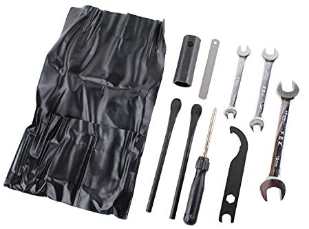 Praktische Werkzeugtasche, 10-teiliger Werkzeugsatz, Im Original Look, Für Motorräder S50, S51, S53, S70, KR51/1, KR51/2, SR4, Robuste Aufbewahrungslösung für Unterwegs