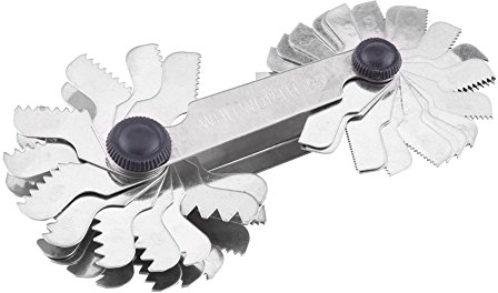 Metric & Imper Messgerät für Gewinde, 60 Grad, aus Edelstahl