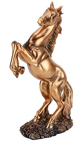 Wifehelper - Decoración de Escritorio con diseño de Ardilla de Escultura de Caballo, Cobre
