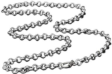Daesar Silber 925 Halskette Herren ohne Anhänger Erbskette Kette 4 MM Breit 26 Inch Partner Kette Freundschaftskette