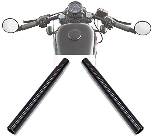 Dimater 1 inch tube,Motorcycle handlebar replacement Φ 1 tube/25.4 mm tube for CNC clip-ons Colour Black