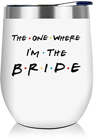 NEWELEVEN Bridal Shower Gifts - Wedding Present for Her - Bride to Be, Bachelorette Gift, Engagement Gift for Women - Keepsake for Bride to Be, Fiancee, Wifey, Her - 12 Oz Tumbler