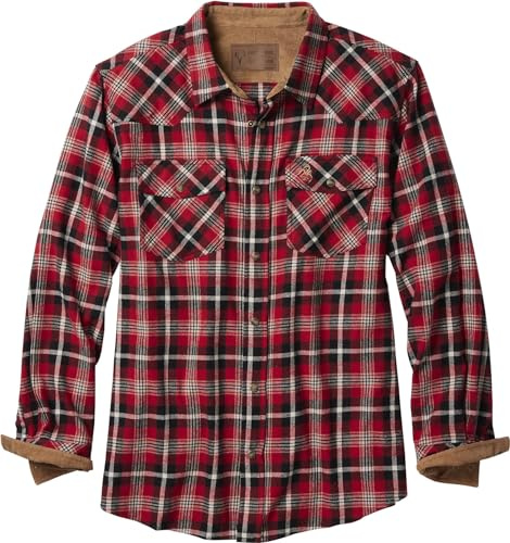 Legendary Whitetails Shotgun Western flanellskjorta med button-down-skjorta, bullseye pläd, medium