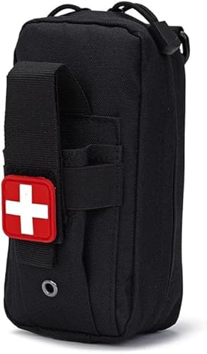 GINZER Molle Medical IFAK, EMT Sac de Premiers Secours, Pochette Tactique de Survie d'urgence, kit de traumatisme, Pochette médicale EDC pour l'extérieur, Voyage, Camping, randonnée, Trekking