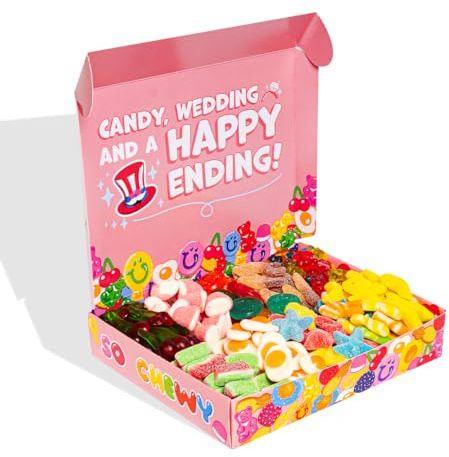 American Uncle Wunnie box – Addio al nubilato gadget sposa divertenti - Scatola di caramelle gommose miste da 1kg, Ideale per giochi addio al nubilato sposa