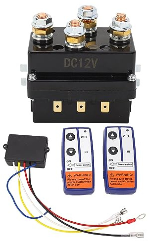 Kit de relé de cabrestante de 12 V 500 A, bobina de latón de alto rendimiento, ampliamente utilizado para vehículos todo terreno, motos de nieve y cortadoras de césped