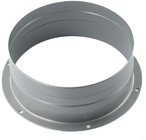 FUBESK Reductor de conducto redondo de 75/100/120/150/200 mm, adaptador universal de brida de pared, manguera de tubo conector de tubería de conducto (120 mm)