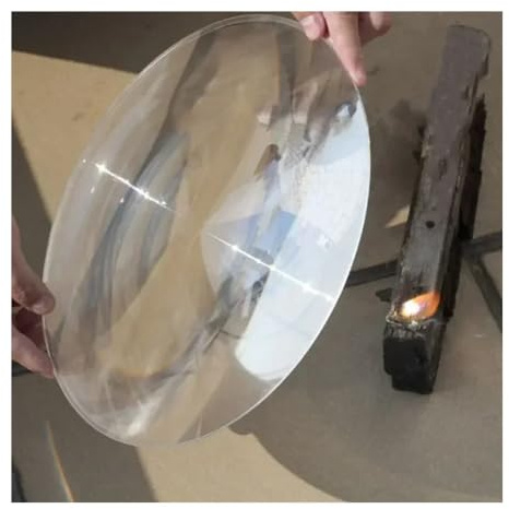 Mikroskop tillbehörssats 1 st stor optisk PMMA plast stor sol fresnellins brännvidd 120 220 400 360 mm solkoncentrator förstoringsglas mikroskop diabilder (2 000 mm)