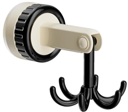 Generisch Gancio girevole, gancio girevole, gancio portautensili | gancio adesivo multifunzione, supporto per utensili, porta utensili, appendiabiti per cucina asciugamani