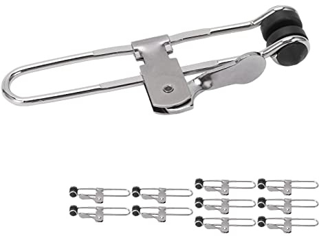 Suspended Ceiling Grid Clamps, 10pcs Lever Action Grid Clamps Multifunctional Stainless Steel Suspended Ceiling Tiles Clamps, Keep The Horizon Firm During Ceiling Installation