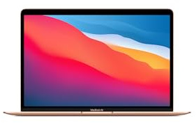 Apple MacBook Air 2020 mit M1-Chip (13 Zoll, 8GB RAM, 512GB Speicher SSD) (QWERTY Englisch) Gold (Generalüberholt)