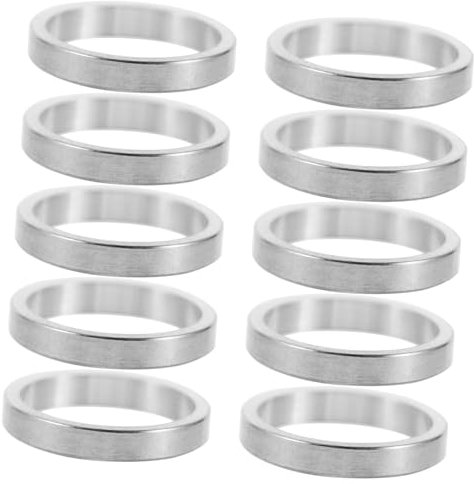 Sosoport 10stücke Aluminium Vorbau Spacer Für Mountainbikes Hochwertige Kopfstützen Abstandshalter Für Fahrradlenker Sicherer Und Vielseitige Anwendung