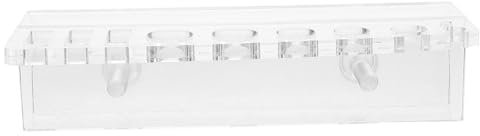 VILLFUL Aquarium Planter Holder Fish Tank Cleaning Tool Rack Acrylic Multiple Holes Easy Installation Sturdy
