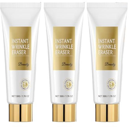 Retinol Gesicht Lotion,Skip The Line Instant Wrinkle Eraser–Anti-Falten-Gesichtscreme mit Hyaluronsäure-Gesichtsstraffungsserum,Straffendes Peptid-Lotionsserum für Gesicht alle Hauttypen (50G, 3PC)