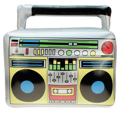 LP Divertissements Lot de 3 - Ghetto Blaster Gonflable 45x42cm