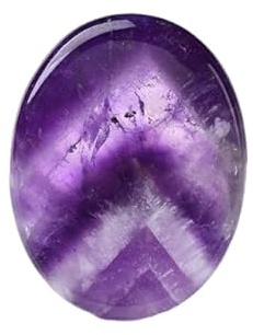 Handschmeichler, Naturstein, Daumenmassage, Mineralien, Amethyst, 45 x 35 mm, 1 Stück