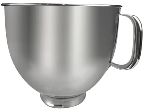 Mikinona Bol Mélangeur Inox 5l Pour Mixeur Ménager, Acier Inoxydable 304, Compatible Avec Mixeurs Domestiques, Pour Pâtisserie, La Cuisine, Accessoires De Mixage, Bol Mixeur Robuste