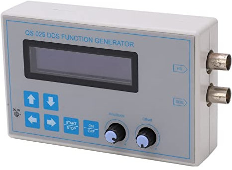 Generatore di funzioni DDS, 1Hz-65kHz Generatore regolabile con USB, Ampiezza 0.5Vpp-14Vpp, sintetizzatore di forme d'onda portatile ABS per calibrazione dell'oscilloscopio, elettronica e