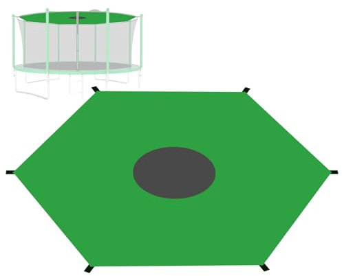 Abdeckplane für Trampolin, Sonnenschutzabdeckung für Outdoor-Trampolin, reißfest, wasserdicht, für den Außenbereich