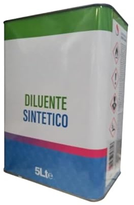 Diluente Sintetico | Solvente Universale a Basso Impatto | Formato 1L / 5L | Per Smalti Sintetici e Oleosintetici | Uso Interno ed Esterno (5 Litri)
