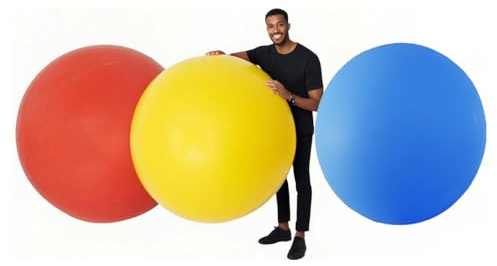 3-pack gigantiska 183 cm färgglada ballonger för festdekorationer extra stora latexballonger, gör-det-själv-konst, ritning, klotter perfekt för kreativ festdekor, sociala evenemang och barnhantverk