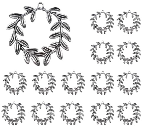 OUDQFCJ 15 Pezzi Corona Alloro Laurea,Ciondoli Laurea Decorazione Bomboniera,Laurea Gadget e Portachiavi per Bomboniere Festa Cerimonia