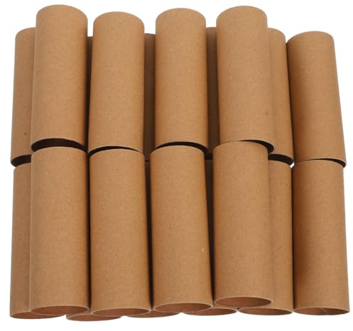 Lurrose 20Pcs Cardboard Tubes Brown Paper Roll Tubes Empty Toilet Paper Rolls Paintable for Craft, DIY Arts, Classroom Projects, 11 X 4 Cm