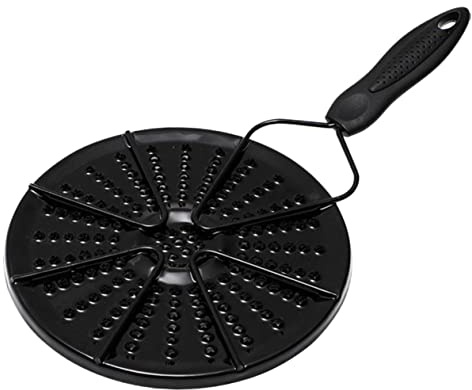 POPETPOP Diffuseur de Chaleur Émail pour Plaque Induction et Gaz Plaque Adaptateur avec Poignée Chauffage Rapide et Uniforme Protection Brûlure pour Cuisinière