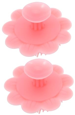 Beaupretty 2pcs Shampoo Brush Soft Silicone Scalp Brush for Shampoo Hair Wash Bath Double-Sided Cleaning Massage