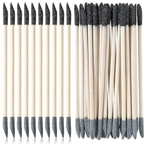 100Pcs Sanding Sticks, 5.5 Inch Double-Ended Sanding Tool Matchsticks for Wood & Plastic Models Sticks, Tool, Stick, Plastic Wood, Pen, Liquid Sandpaper for Cabin