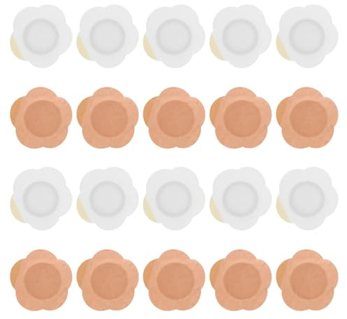 Warmhm 40 Stück Rizinusölpaste Bauchnabelöl Pads Öl Bauchnabelpflaster Rizinusölwickel Für Füße Rizinusöl Pads Für Den Bauch Rizinusölwickel Für Den Knopf Rizinusölpflaster