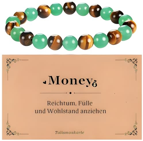 Aribliseza Damarmband, smyckesarmband & pärlarmband för kvinnor, armband med naturliga stenar för välbefinnande, tigeröga jade amulett, justerbart armband för bra Feng Shui