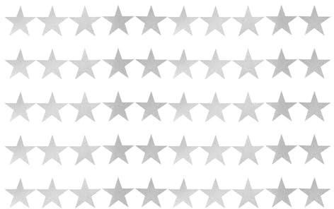 Glitter Star Paper Cutouts Dubbelsidiga gnistrande stjärnor Dekoration för klassrumsanslagstavla Festdekor Premium pappersmaterial 15,2 cm 50 STK (Guld)