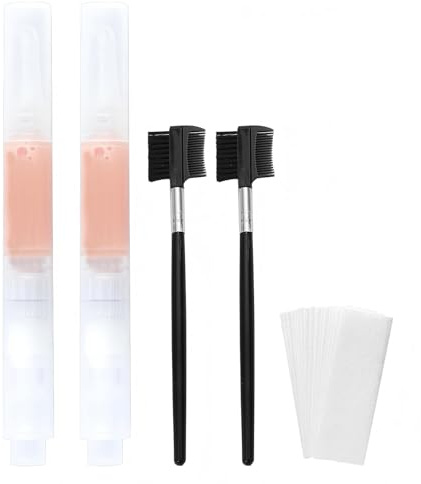 2 Pcs Wachsstift Haarentfernung Gesichtshaarentfernung | Augenbrauen Wachs Mild und Wirksam Veganer Heizfreie für Augenbrauen Gesichtshaarentfernung mit 12 Schablone 2 Bürste