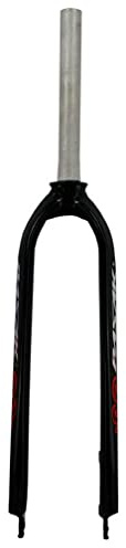 WIQUYBML Forcella Rigida per Mountain Bike 26/27.5/29'' MTB 1-1/8'' Dritta Senza Filettatura in Lega di Alluminio Ultraleggera per Freno a Disco Anteriore QR 9mm (Colore: Rosso, Misura 29''