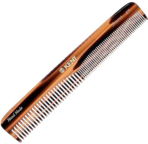 Kent Brushes Handmade Combs Range 6T Medium Size Coarse and Fine Comb for Women