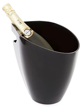 Koala Spain Nature Secchio Vino, Acrilico, Nero, 1 o 2 botellas