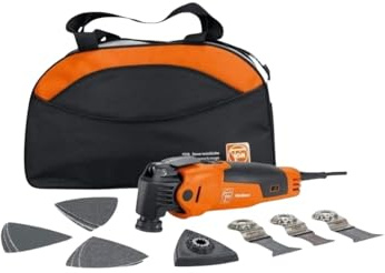 Fein MultiMaster MM 500 Start - Kit oscilante | Para construcción y renovación de interiores, 350 W, montaje Starlock Max, sistema QuickIn, vibración inferior, 72295264090