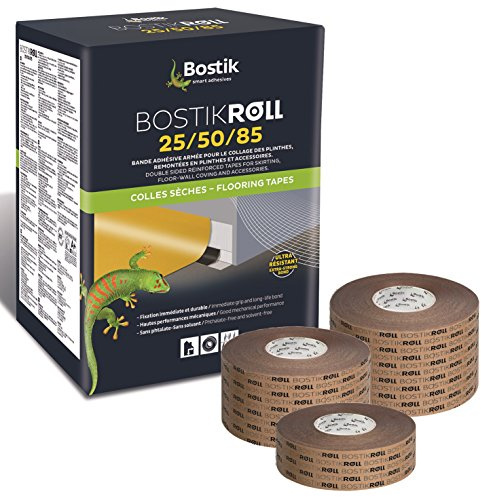 Bostik Roll 85 Plinthes Plinthes Ruban Adhésif 85 mm X Rouleau de 50 m