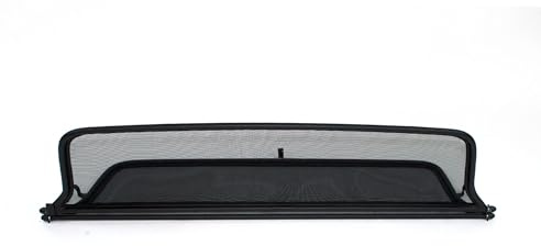 GermanTuningParts Windschott für Mercedes W113 (1963-1971) - Klappbar - mit Schnellverschluss - Schwarz | Windabweiser | Windblocker | Wind deflector