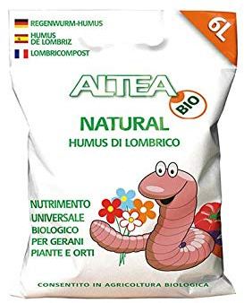 Humus de lombriz (Natural) (3 Kg), tierra para plantas y flores