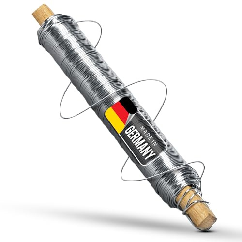 Novaliv Aluminiumdraht Ø 0,65mm I Basteldraht silber I Alu Draht zum Basteln Blumendraht Metalldraht Biegedraht Schmuckdraht