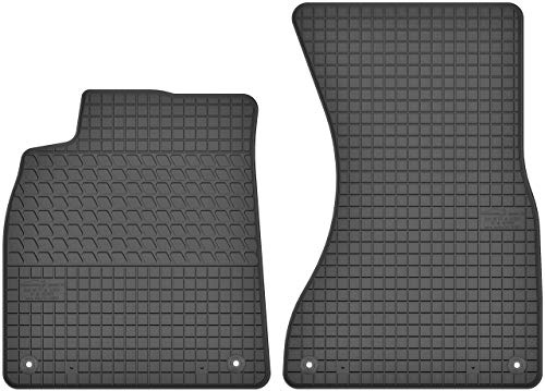 edecor Gummigolvmattor bilmattor gummimattor gummi golvmattor för Audi A6 C7 tillverkningsår 2011 – 2018 fram