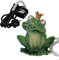Wasserspeier Frosch aus Keramik mit Pumpe 230V 16cm für Miniteich - Balkon und Terrasse