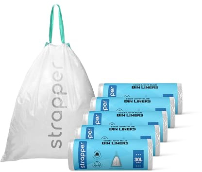 Strapper® Code O 125 Bolsas de Residuos - Adecuado para Cubo de Residuos Brabantia - 30 litros - 125 bolsas de basura O
