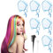 BUENTYA Set di 6 Cuffia Meches Professionale Forata Strumenti per la Colorazione dei Capelli Cuffia per Evidenziare la Colorazione dei Capelli, con 1 Gancio in Plastica e 1 Spazzola