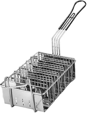 Gralara Cestino per taco, cestello porta taco per friggitrice, con impugnatura, tortillas, supporto per frittura, supporto per contenitore per cestello fritto, 6 Griglie
