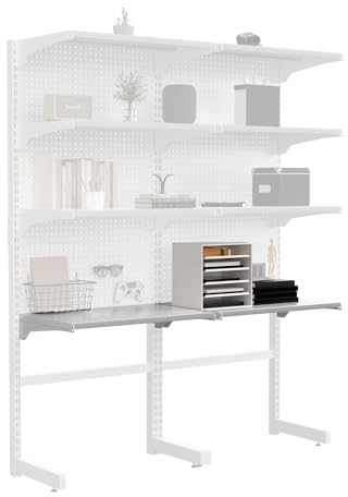 JWX Regal-Set *2 weiß, geeignet Stecktafel, Standregal, weiß